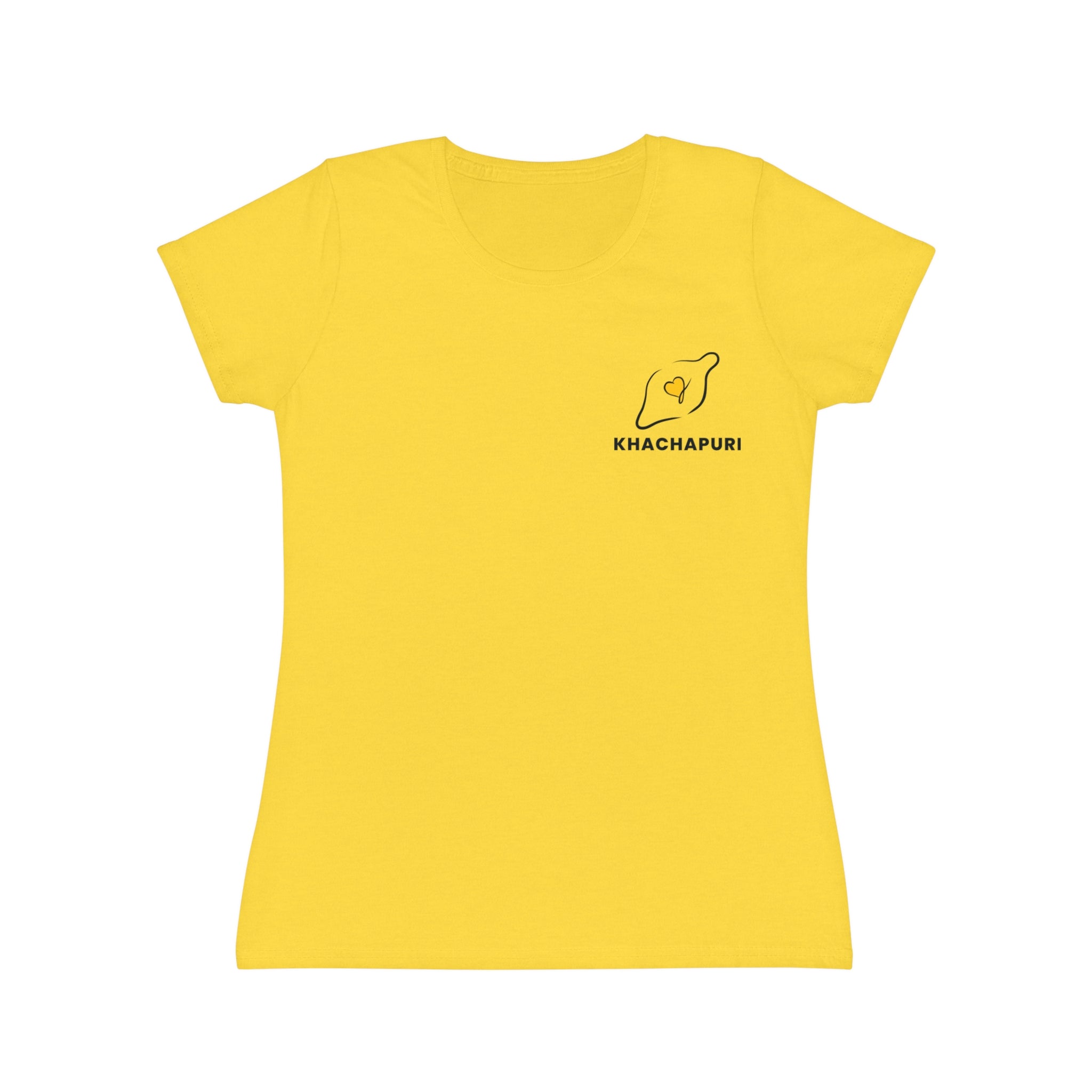 Khachapuri Graphic Tee — Women's Chest Logo T‑Shirt
