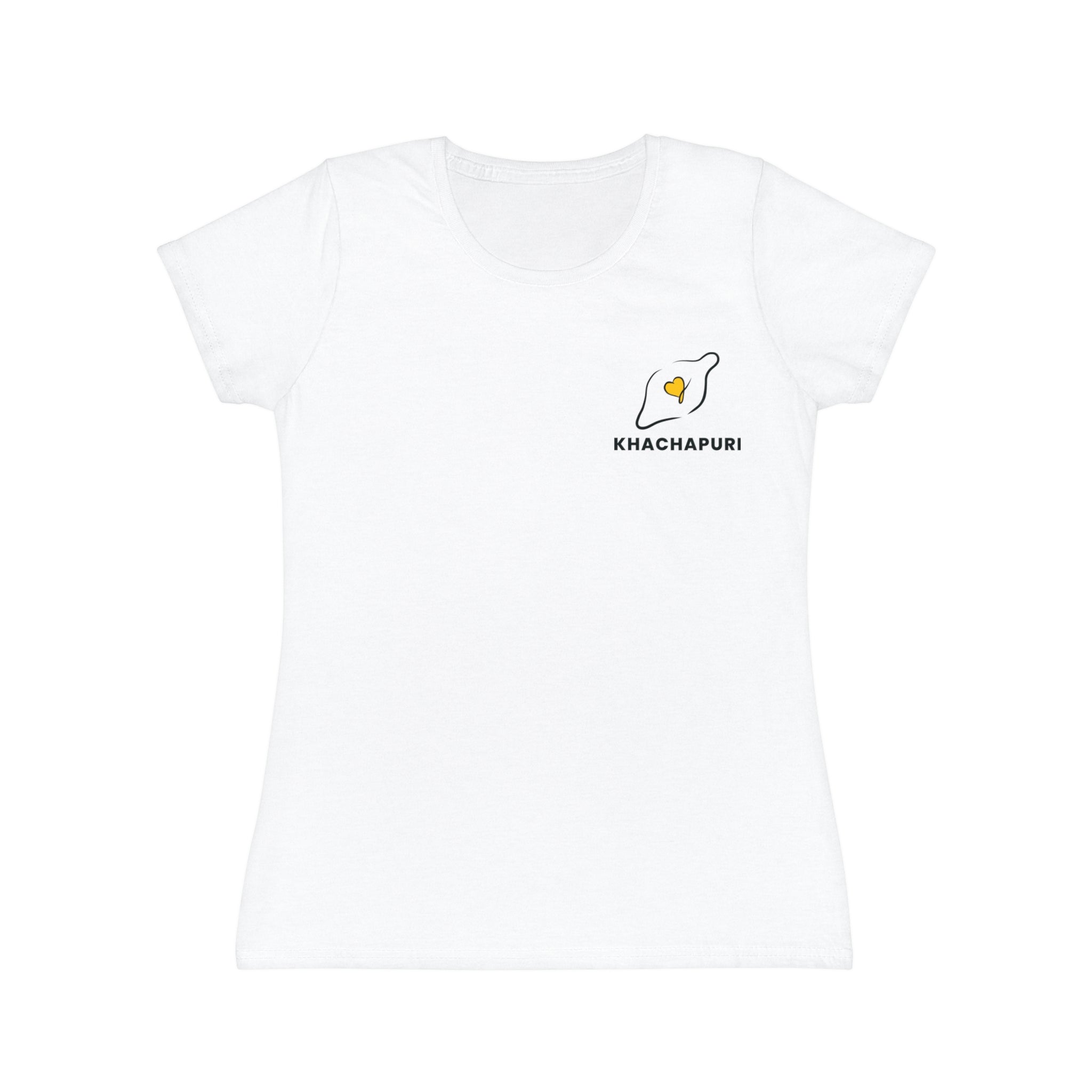 Khachapuri Graphic Tee — Women's Chest Logo T‑Shirt